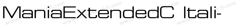 ManiaExtendedC Itali字体转换